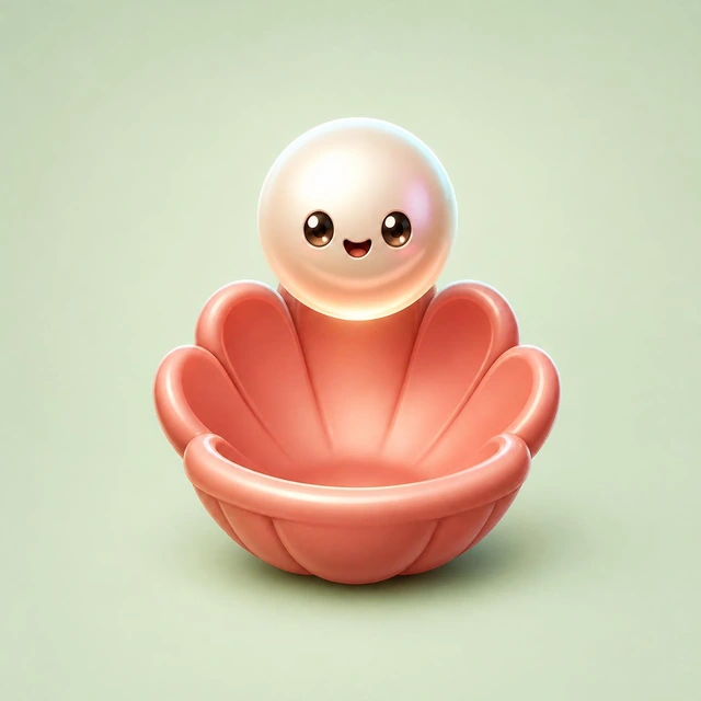 BalloBowl’s smiling pearl above its coral bowl